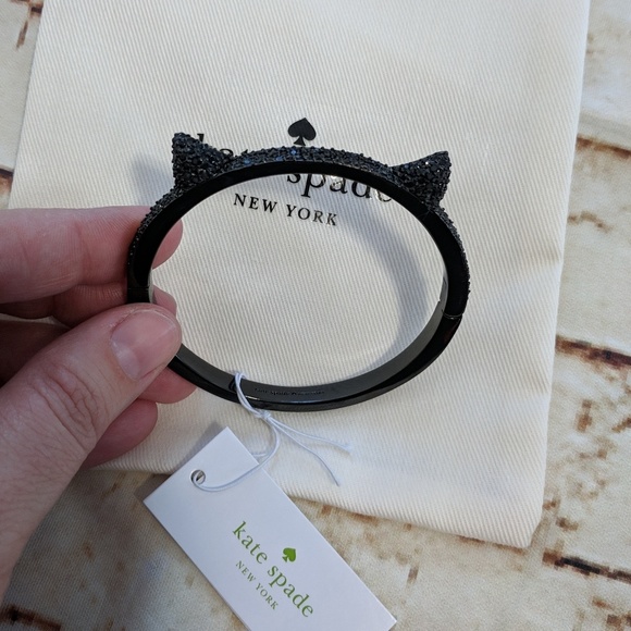 Last1 Kate Spade Jazz Thing Up Pave Cat Ear Bangle - Picture 5 of 7